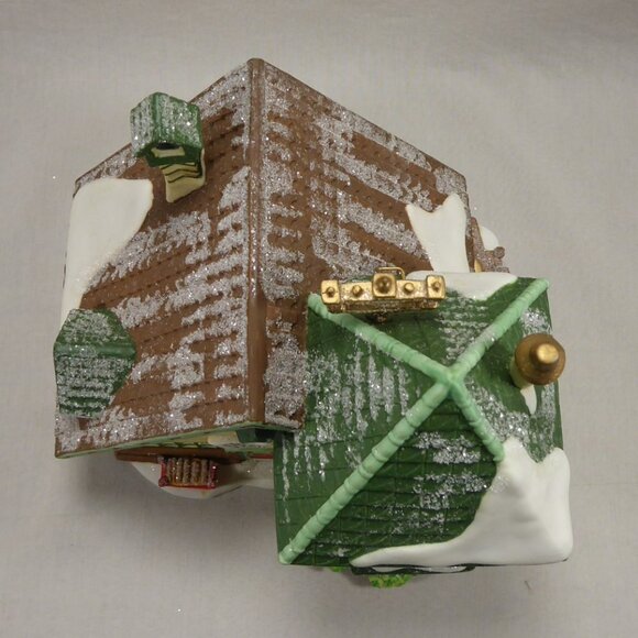 Dept 56 The Glacier Gazette North Pole Series Christmas Village House 1997 - Picture 6 of 11